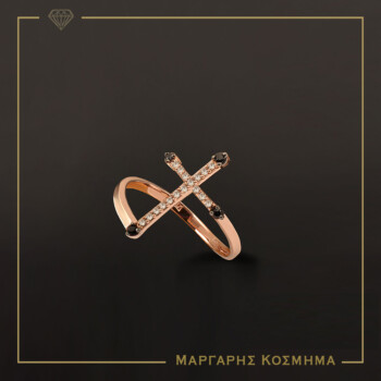 Δαχτυλιδι Ροζ Χρυσός RI286